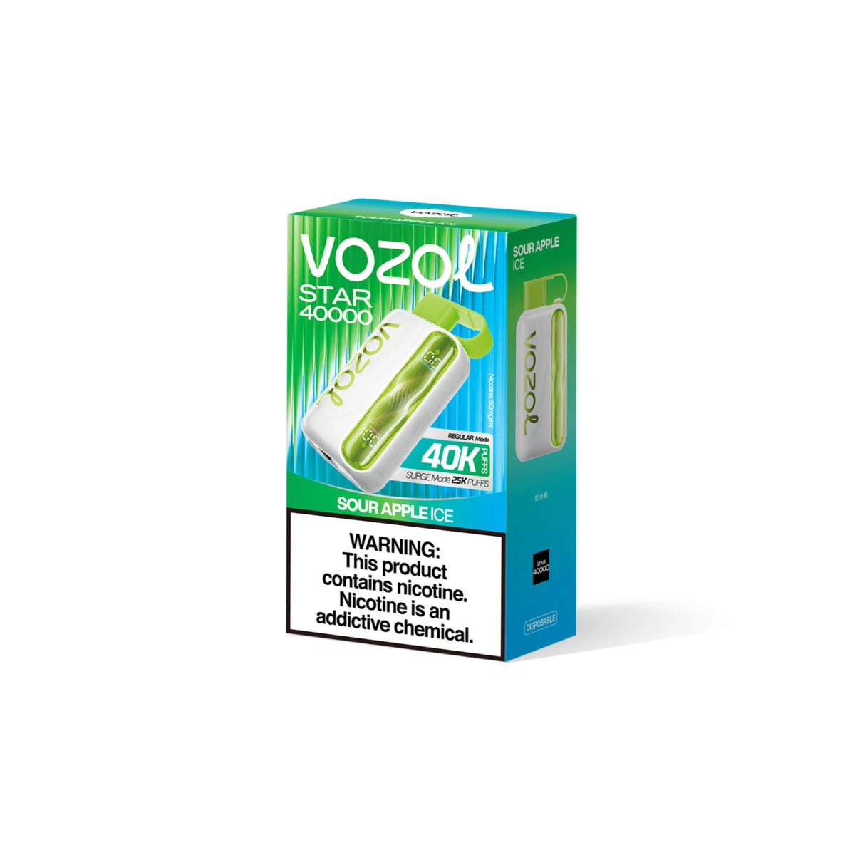 VOZOL Star 40000 Sour Apple Ice | Tart & Tangy 40k Vape