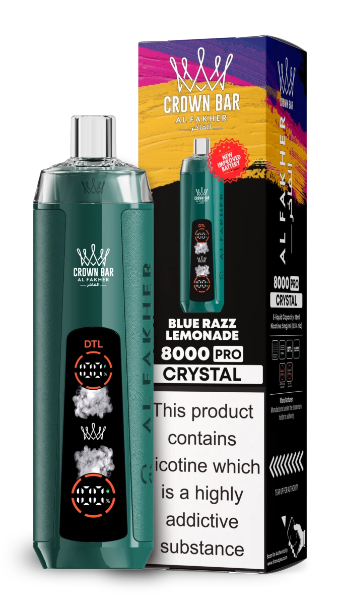 AL Fakher 8000 Crystal - BLUE RAZZ LEMONADE AL Fakher 8000 Crystal - BLUE RAZZ LEMONADE