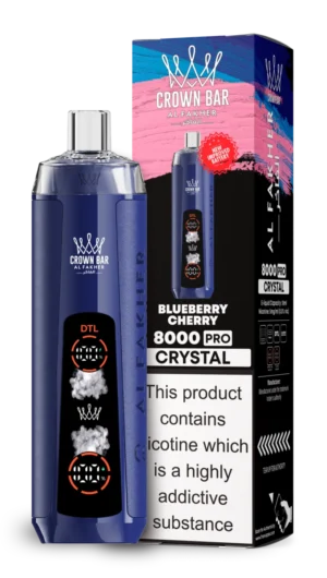 AL Fakher 8000 Crystal - BLUEBERRY CHERRY