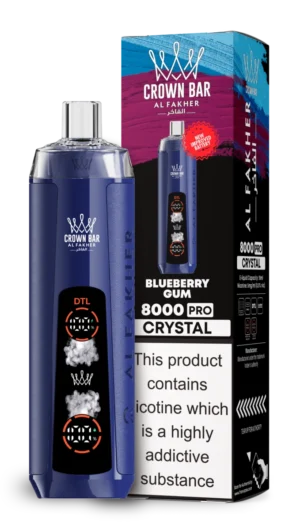 AL Fakher 8000 Crystal - BLUEBERRY GUM