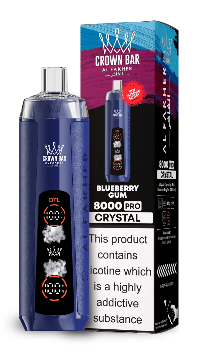 AL Fakher 8000 Crystal - BLUEBERRY GUM AL Fakher 8000 Crystal - BLUEBERRY GUM