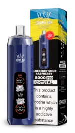 AL Fakher 8000 Crystal - Bosbes en Zure Framboos