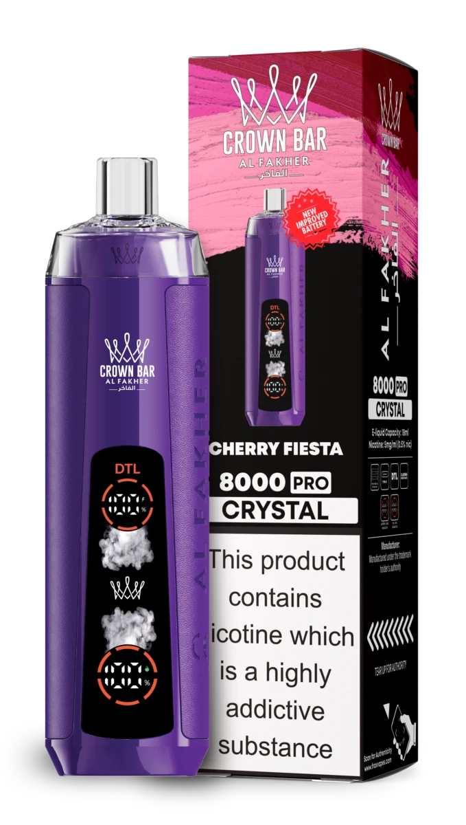 AL Fakher 8000 Crystal - CHERRY FIESTA AL Fakher 8000 Crystal - CHERRY FIESTA