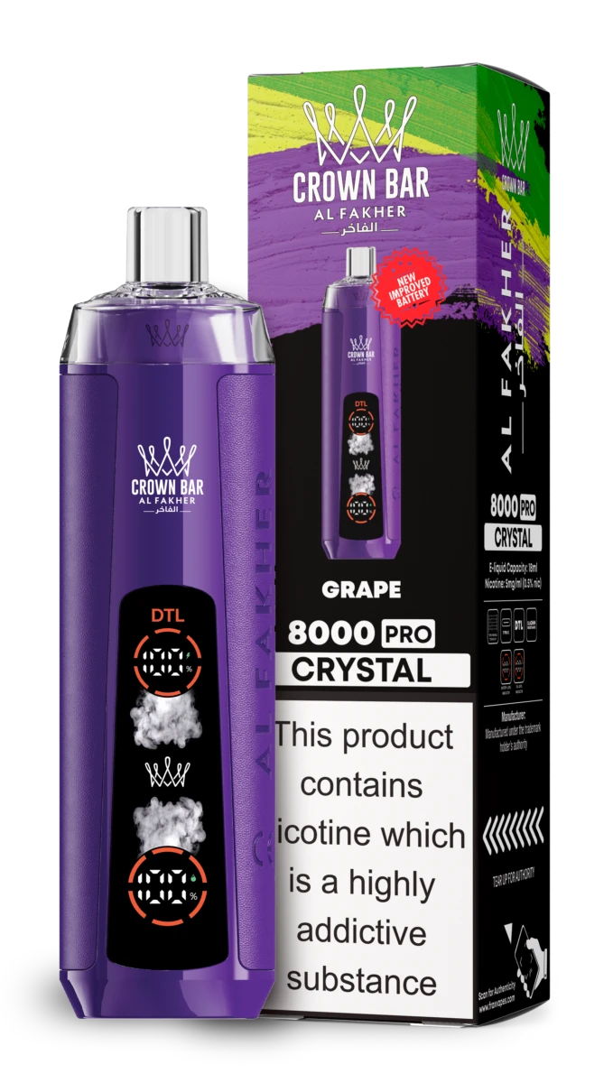 AL Fakher 8000 Crystal - GRAPE AL Fakher 8000 クリスタル - グレープ