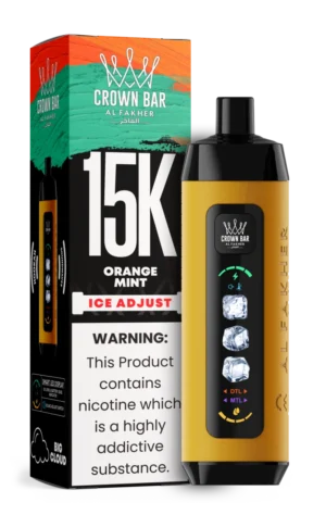 Al Fakher 15000 Ice Adjust - ORANGE MENTHE