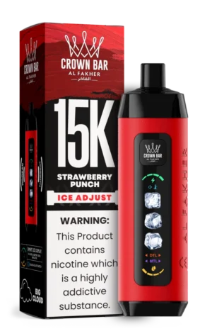 Al Fakher 15000 Ice Adjust - PUNCH ALLA FRAGOLA