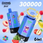 Bang Leader 300000 - pastèque glacée & mélange de baies & pomme poire & menthe myrtille & été & pêche