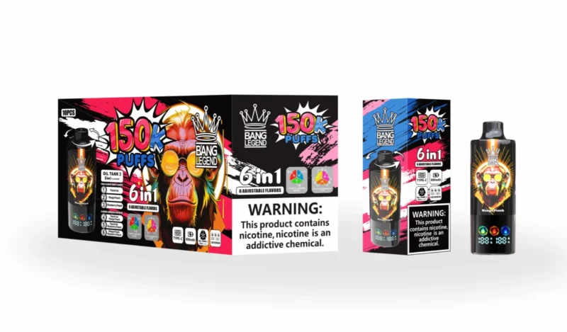 Bang Legend 150000 - Pesca ghiacciata Mango Pesca Mirtillo Pesca Pesca ghiacciata Mango Pesca Mirtillo Pesca