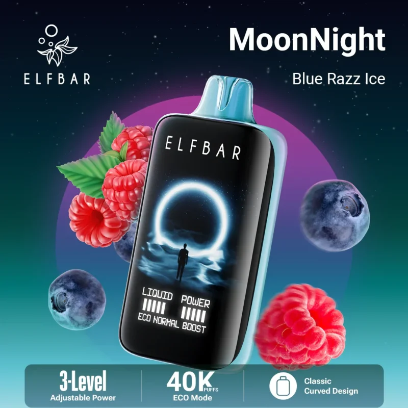 ELFBAR MoonNight 40000 - Blue Razz Ice ELFBAR MoonNight 40000 - Blue Razz Ice