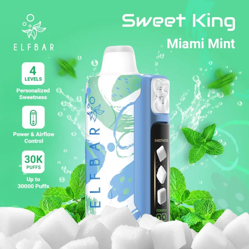 ELFBAR Sweet King 30000 - Miami Mint ELFBAR Sweet King 30000 - Menta Miami