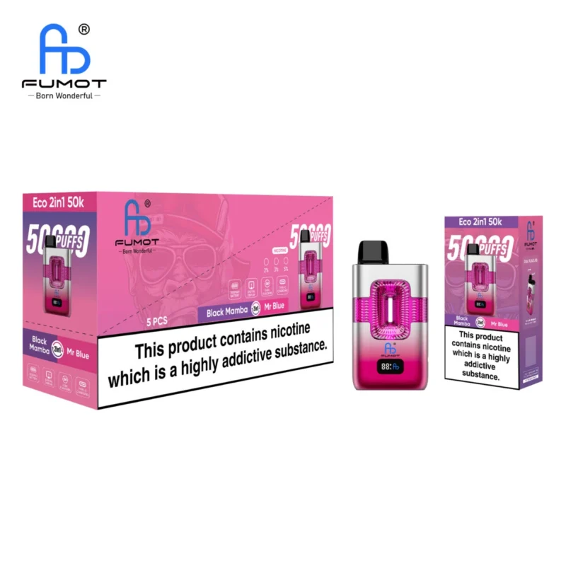Fumot 50k ECO 2in1 50000 - Black mamba & Mr blue