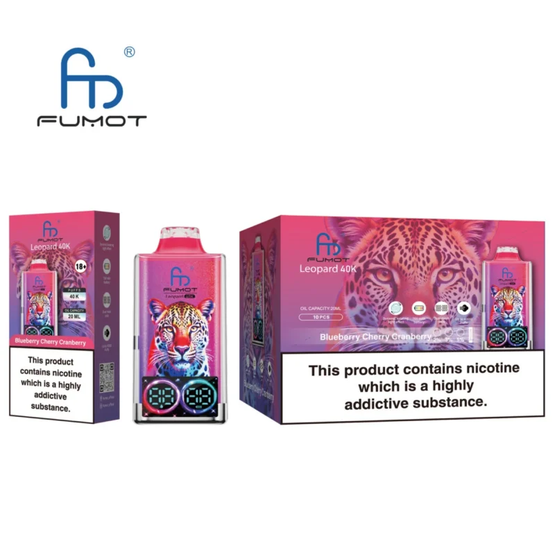 Fumot Leopard 40000 - Mirtillo, ciliegia e mirtillo rosso (4)