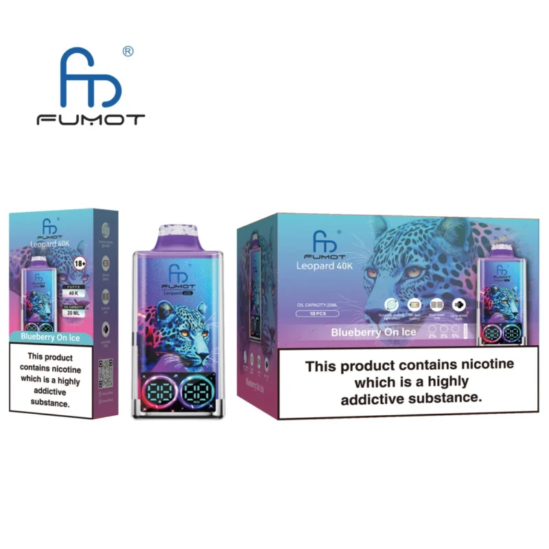 Fumot Leopard 40000 - Blueberry On Ice (3)