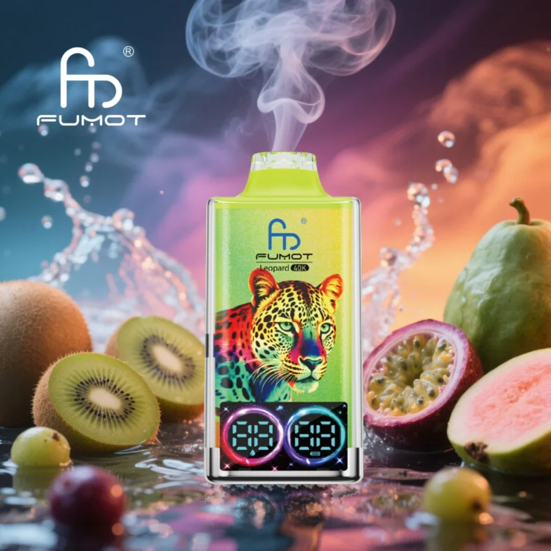 Fumot Leopard 40000 - Kiwi, fruit de la passion et goyave