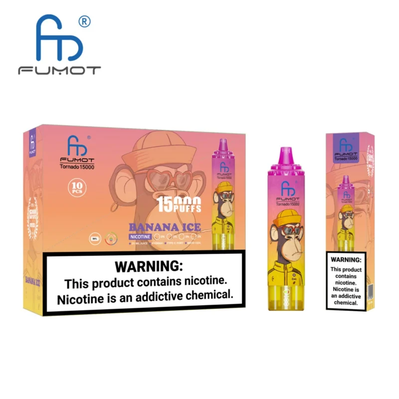 Fumot RandM Tornado 15000 - Banana Ice #2