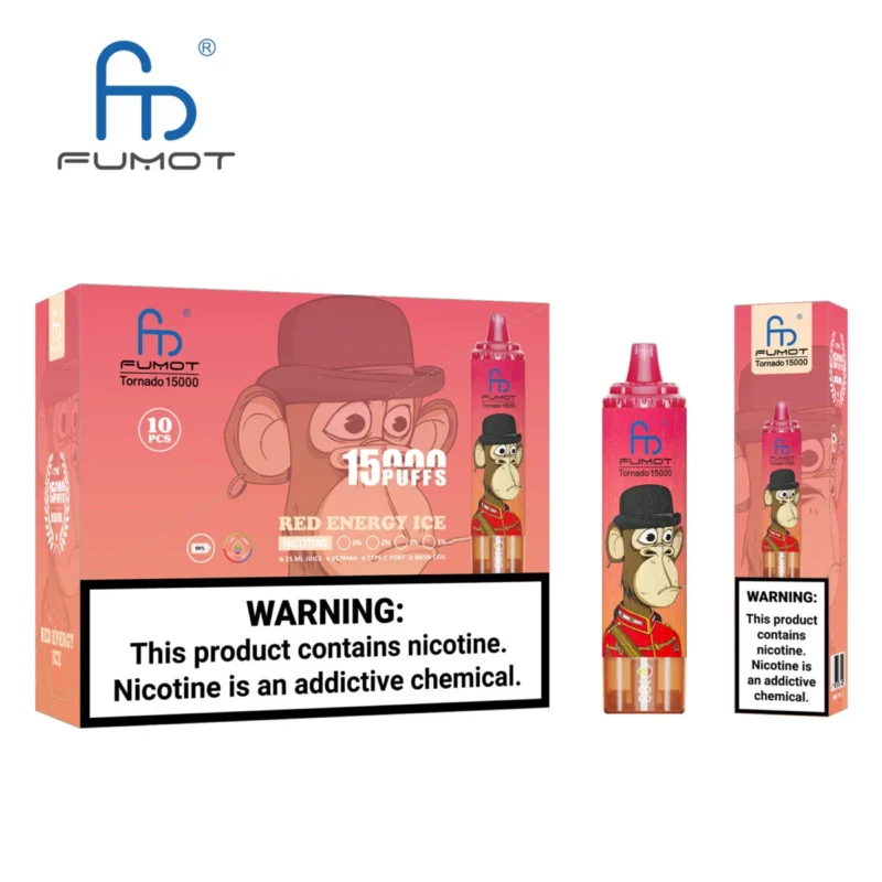 Fumot RandM Tornado 15000 - Red Energy Ice (2)