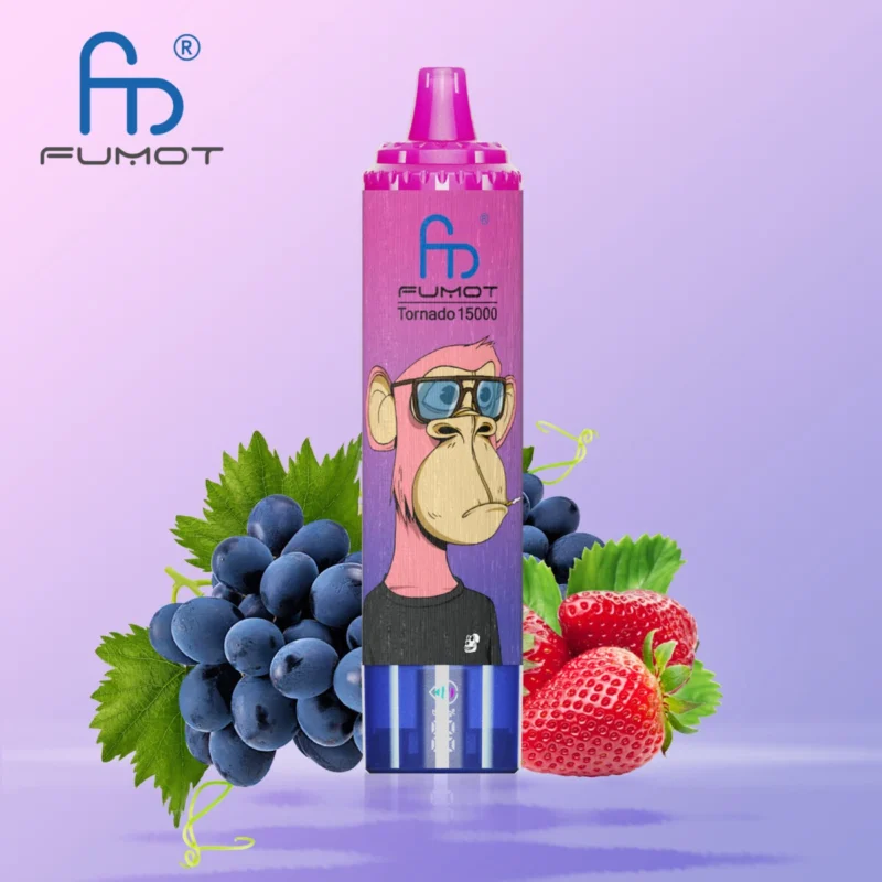 Fumot RandM Tornado 15000 – Erdbeer-Traube #1