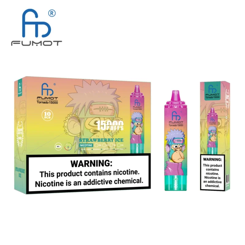 Fumot RandM Tornado 15000 – Erdbeer-Eis #1