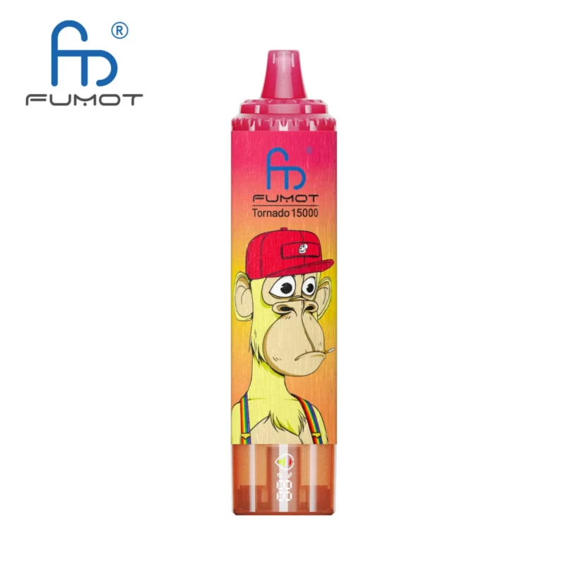 Fumot RandM Tornado 15000 - Aardbei Red Bull