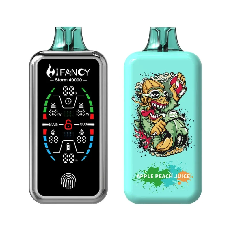 HIFANCY STORM 40000 - Apple Peach Juice HIFANCY STORM 40000 - Zumo de manzana y melocotón