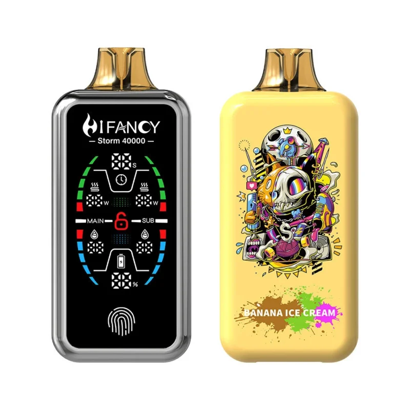 HIFANCY STORM 40000 - Banana Ice Cream HIFANCY STORM 40000 - Bananenijs
