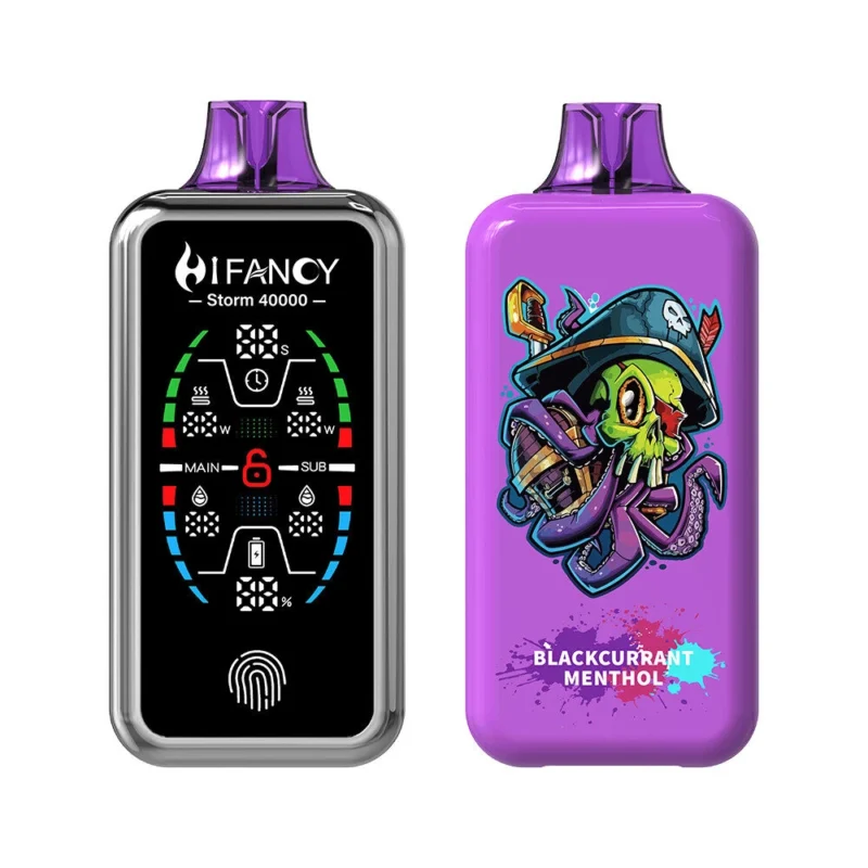 HIFANCY STORM 40000 - Blackcurrant Menthol HIFANCY STORM 40000 - Ribes nero e mentolo