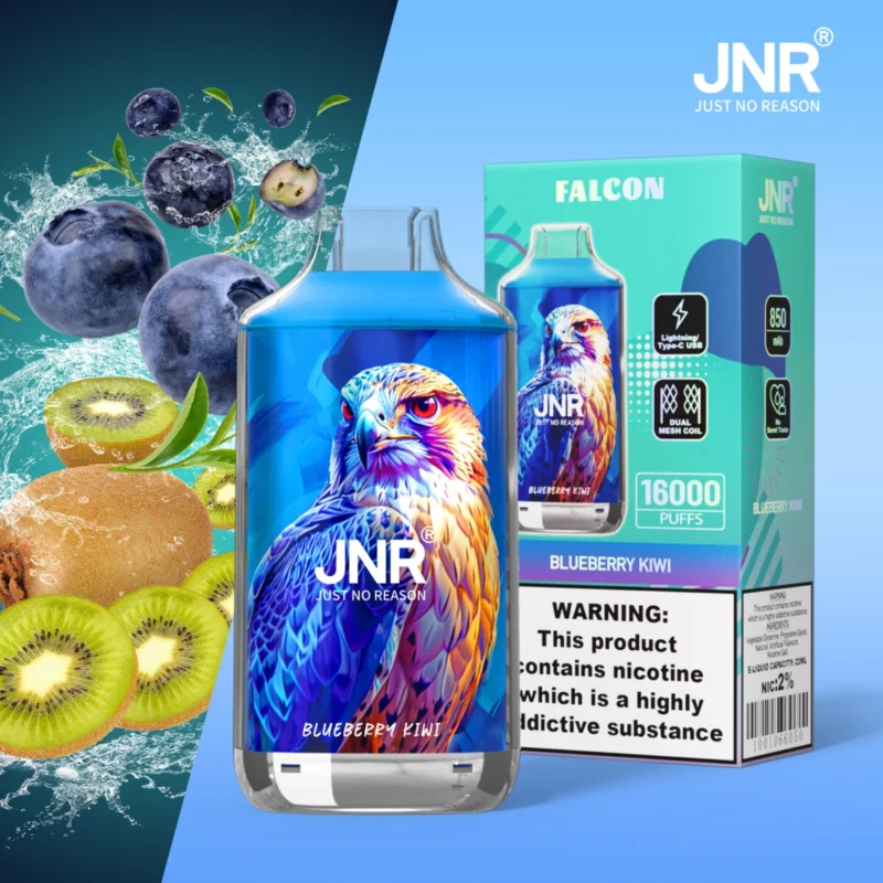 JNR Falcon 16000 Puff Vape - JNR Falcon 16000 Puff Vape - Mirtillo Kiwi-FN32