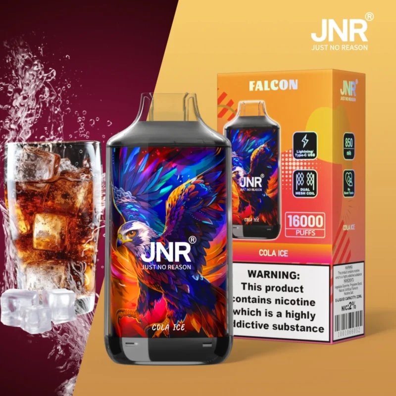 JNR Falcon 16000 Puff Vape - JNR Falcon 16000 Puff Vape - Cola Ice