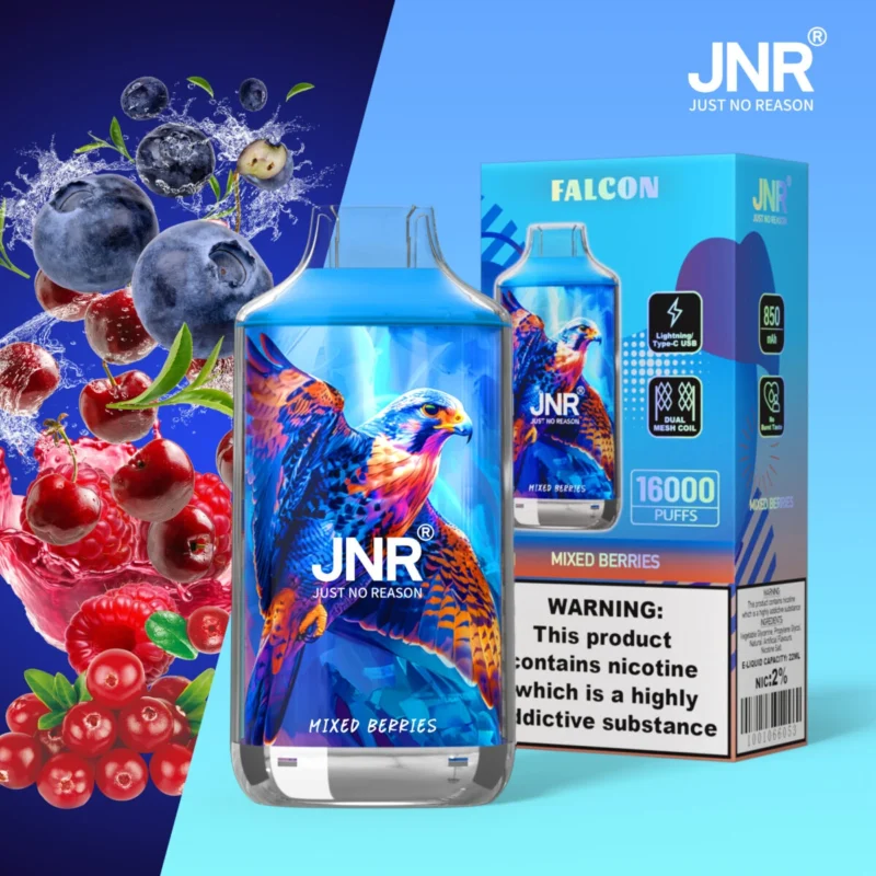 JNR Falcon 16000 Puff Vape - Mixed Berries-FN28