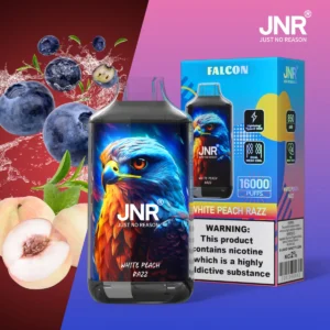 JNR Falcon 16000 Puff Vape - Vit persika Razz