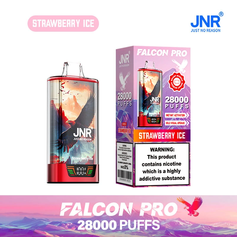 JNR Falcon Pro 28000 - Strawberry Ice JNR Falcon Pro 28000 - Helado de fresa