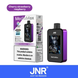 JNR Mediamax 40000 Puff Vape - Cherry Strawberry Raspberry