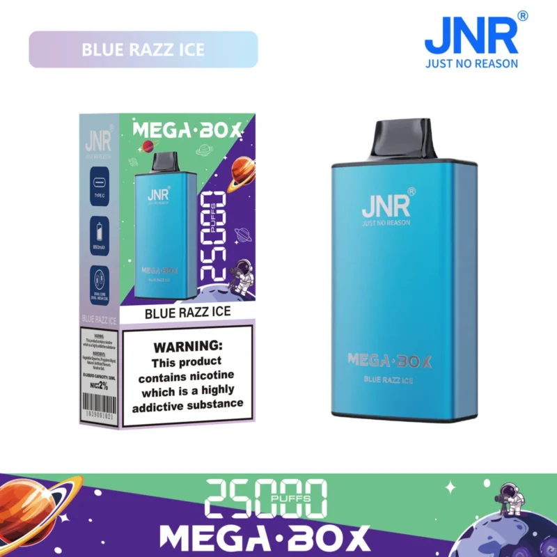 JNR Mega box 25000 - BLUE RAZZ ICE