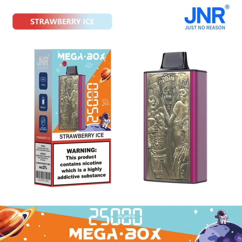 JNR Mega box 25000 - GLACE À LA FRAISE