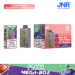 JNR Mega box 25000 - STRAWBERRY RASPBERRY CHERRY ICE