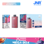 JNR Mega box 25000 - GLACE FRAISE-FRAMBOISE