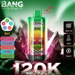 Puff 120k Bang Legend 120k - fraise-kiwi-myrtille-pastèque-ours-fudge-myrtille-bubble-gum-acide-mangue-ananas.jpg
