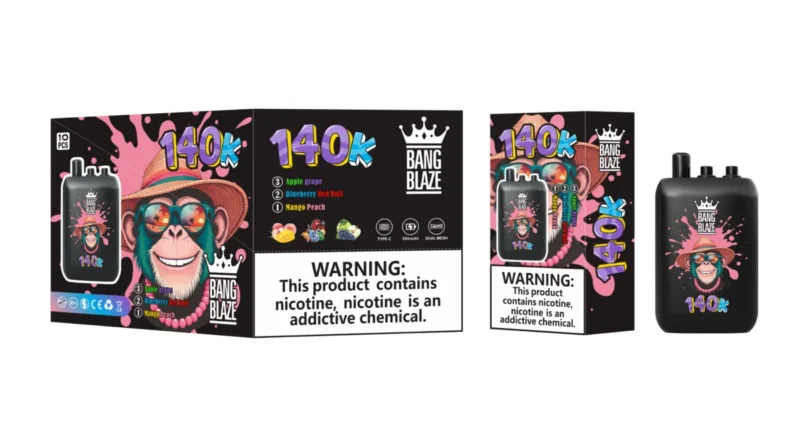 Puff 140k Bang Blaze 140000 - Mango Pesca e Mirtillo Red Bull e Mela Uva