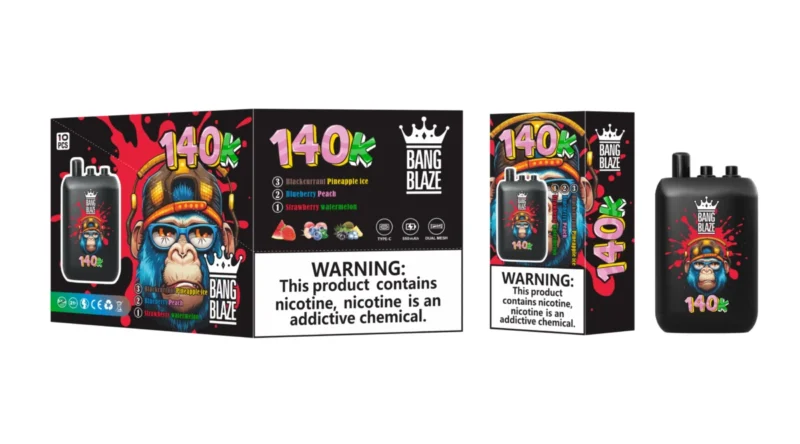 Puff 140k Bang Blaze 140000 - Aardbei-watermeloen & Bosbes-perzik & Zwarte bes-ananasijs