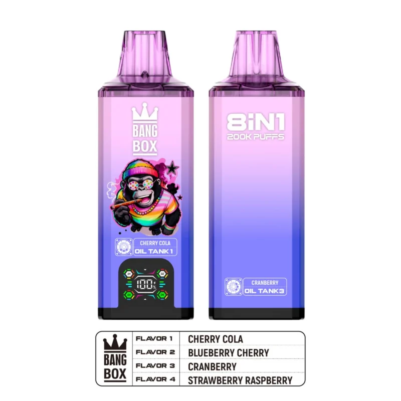 Puff 200k Bang Box 200k - Ciliegia Cola+Mirtillo Ciliegia+Mirtillo rosso+Fragola Lampone (2)