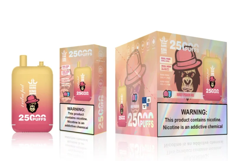 Puff 25k Bang King 25000 Züge – Saftiger Pfirsich-Eis