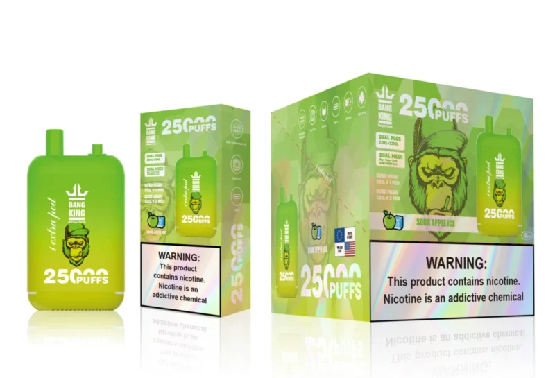 Puff 25k Bang King 25000 Puffs - Sour Apple Ice Puff 25k Bang King 25000 Züge – Sour Apple Ice