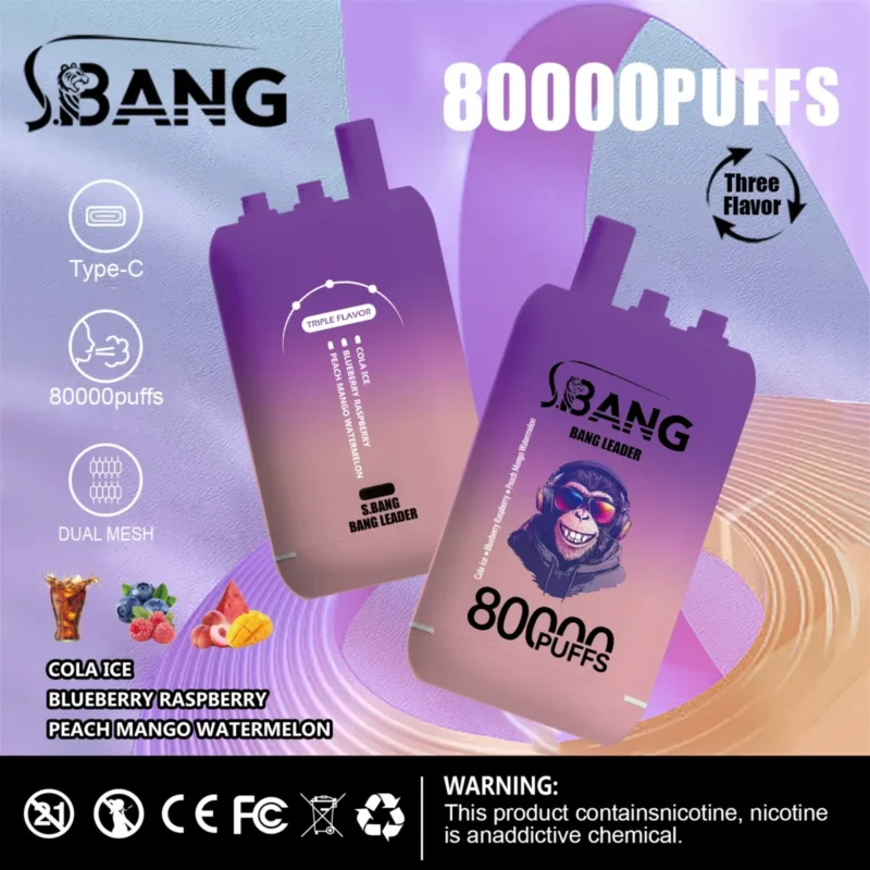 Puff 80k Bang Leader 80000-cola-ice-blueberry-raspberry-peach-mango-watermelon.jpg Puff 80k Bang Leader 80000-cola-ice-blueberry-raspberry-peach-mango-watermelon.jpg