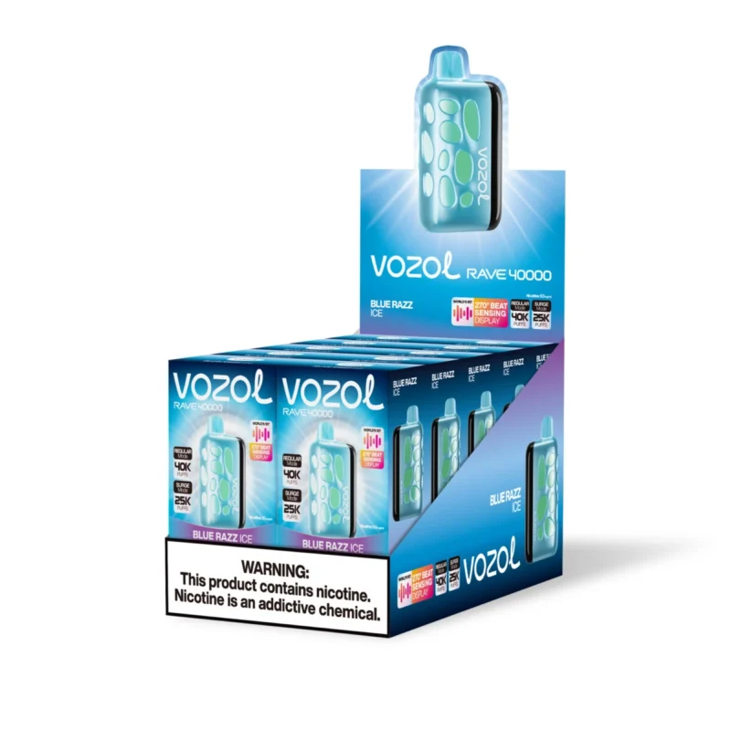 VOZOL RAVE 40000 - Blue Razz Ice #1