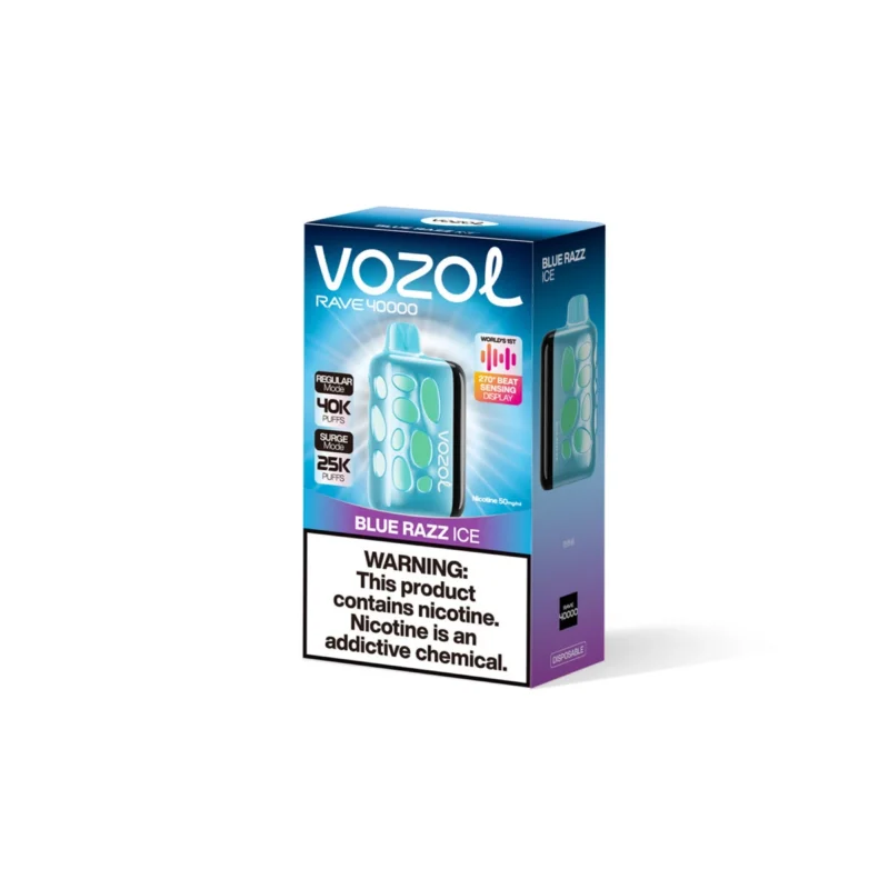 VOZOL RAVE 40000 - Blue Razz Ice #3