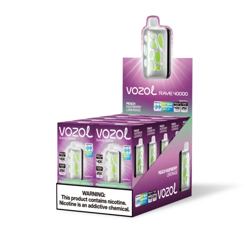 VOZOL RAVE 40000 - Peach Raspberry Lemonade #1