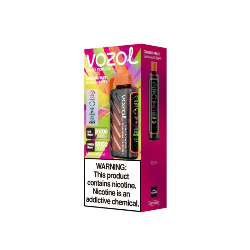 Vozol Gear Power 20000 - Fruit du dragon, banane et cerise