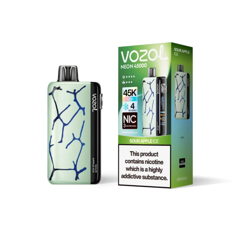 Vozol Neon 45000 - SOUR APPLE ICE Vozol Neon 45000 - SOUR APPLE ICE