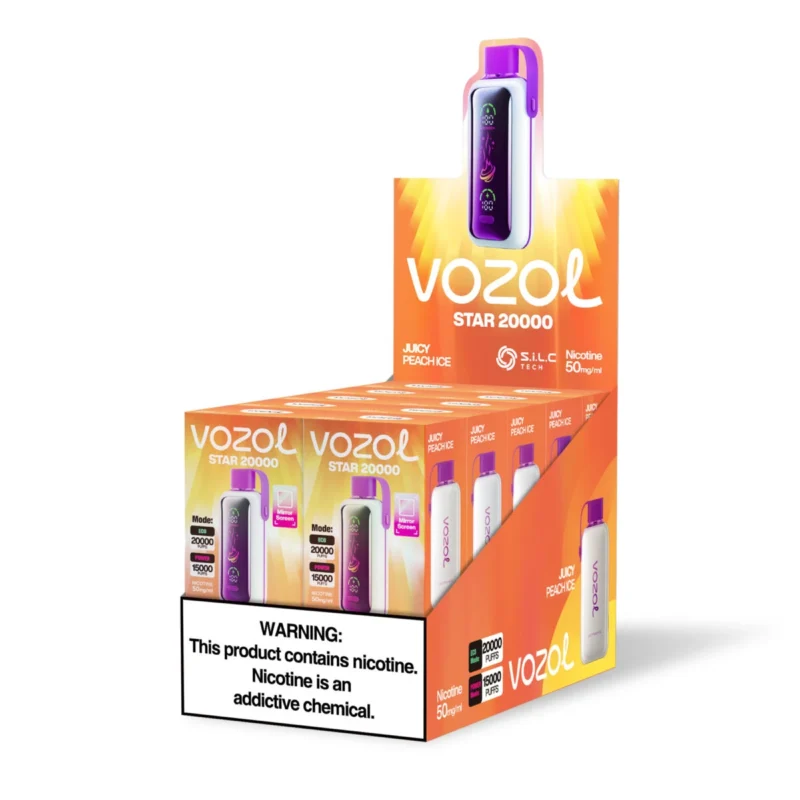 Vozol Star 20000 - Juicy Peach Ice