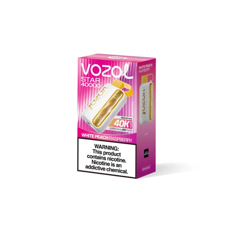Vozol Star 40000 - White Peach Raspberry